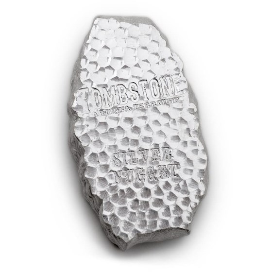 5 oz Silver Bar - Tombstone Silver Nugget 5 oz Silver Bar - Tombstone Silver Nugget